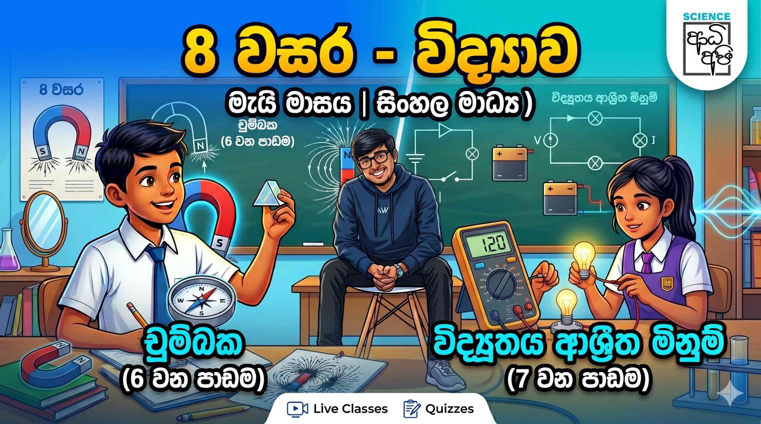 8 වසර විද්‍යාව – මැයි මාසය (සිංහල මාධ්‍ය)